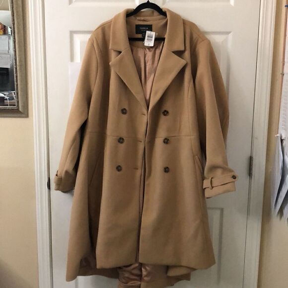 Torrid high low womens double breasted coat. NWT size 6X - Picture 5 of 13